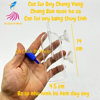 Cốc Sủi chống văng cốc sủi oxy bằng thủy tinh chống bắn nước ra ngoài
