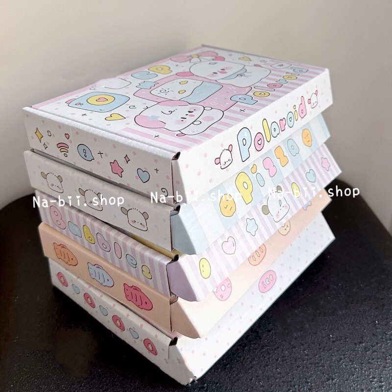 Hộp bìa carton nắp gài đóng hàng in hình chó đáng yêu