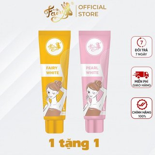 Kem Nách, Khử Mùi Cơ Thể Fairy White, Mua 1 Tặng 1 Khử Thâm Pearl White 25gr
