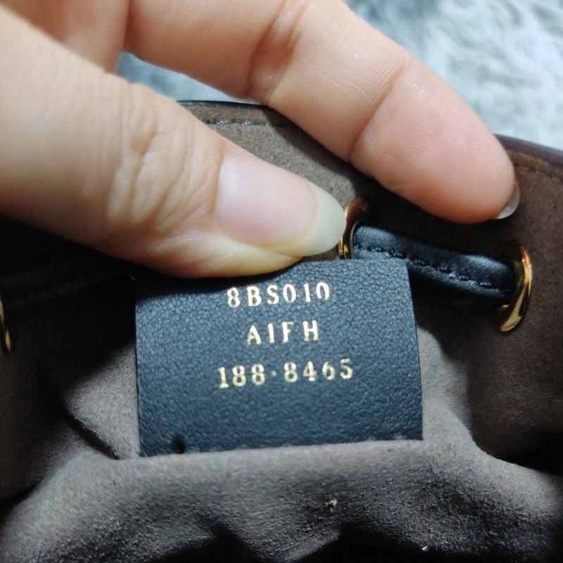 Si tuyển FE18 hiệu F*ND* dáng bucket mini size cao 18cmx12cmx10cm da lộn phối da bê