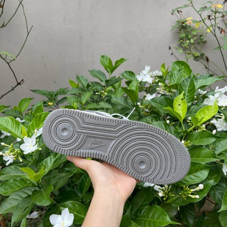 Giày AF1 Low Beige Grey Gum, Giày Air Force 1 Trắng Móc Xám Ghi, Full Box Bill - Tít_Sneakers