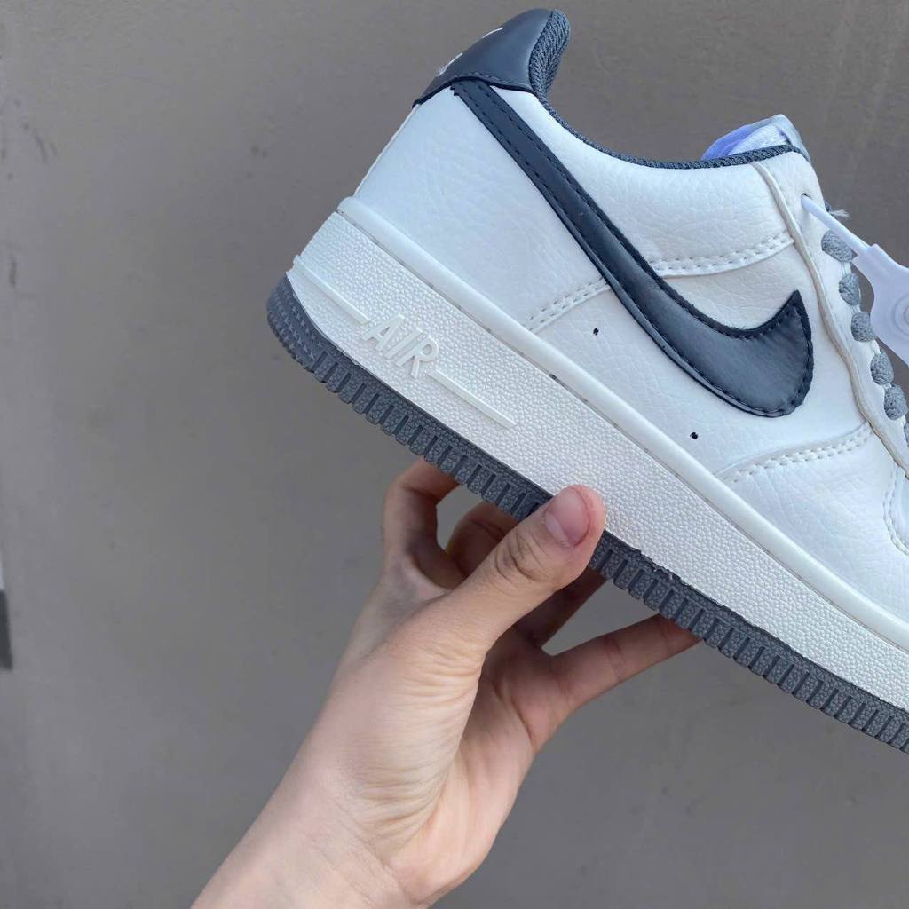 Giày AF1 Low Beige Grey Gum, Giày Air Force 1 Trắng Móc Xám Ghi, Full Box Bill - Tít_Sneakers