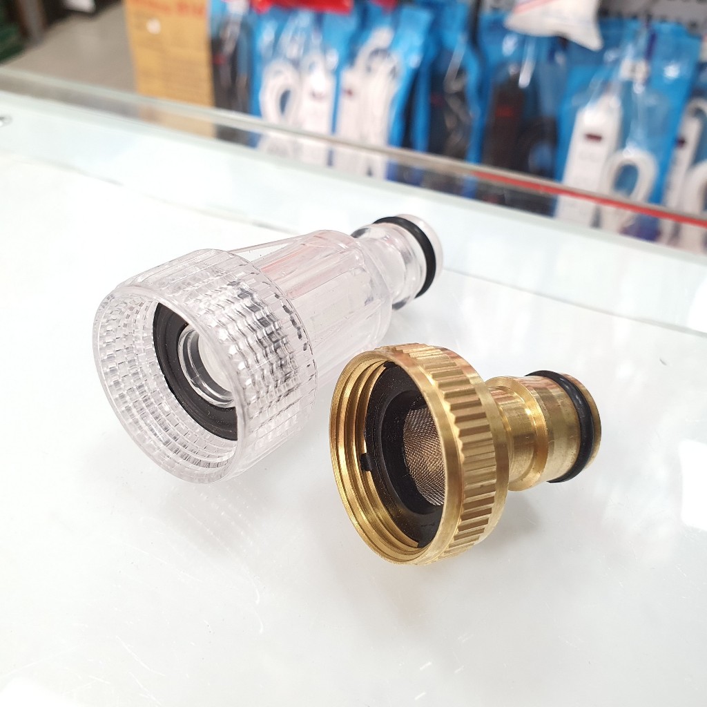 Đầu nối nhanh ren trong 21, ren trong 27, đầu nối nhanh ống mềm phi 14, đầu nối ren trong 27 thau, n