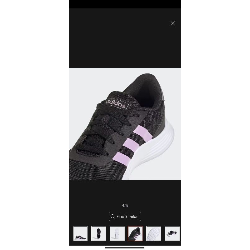 CHÍNH HÃNG 38 2/3- adidas Chạy Giày Lite Racer 2.0 Nữ Đen FZ0383