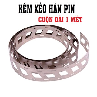 Kẽm đôi xéo hàn cell pin 18650 mạ niken dễ hàn. Kẽm xéo 2 hàng hàn bằng máy đóng pin hoặc mỏ hàn chì đều được