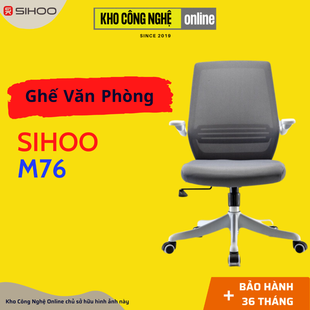 Ghế Văn Phòng Sihoo M76 - Bảo Hành Chính Hãng 36 Tháng