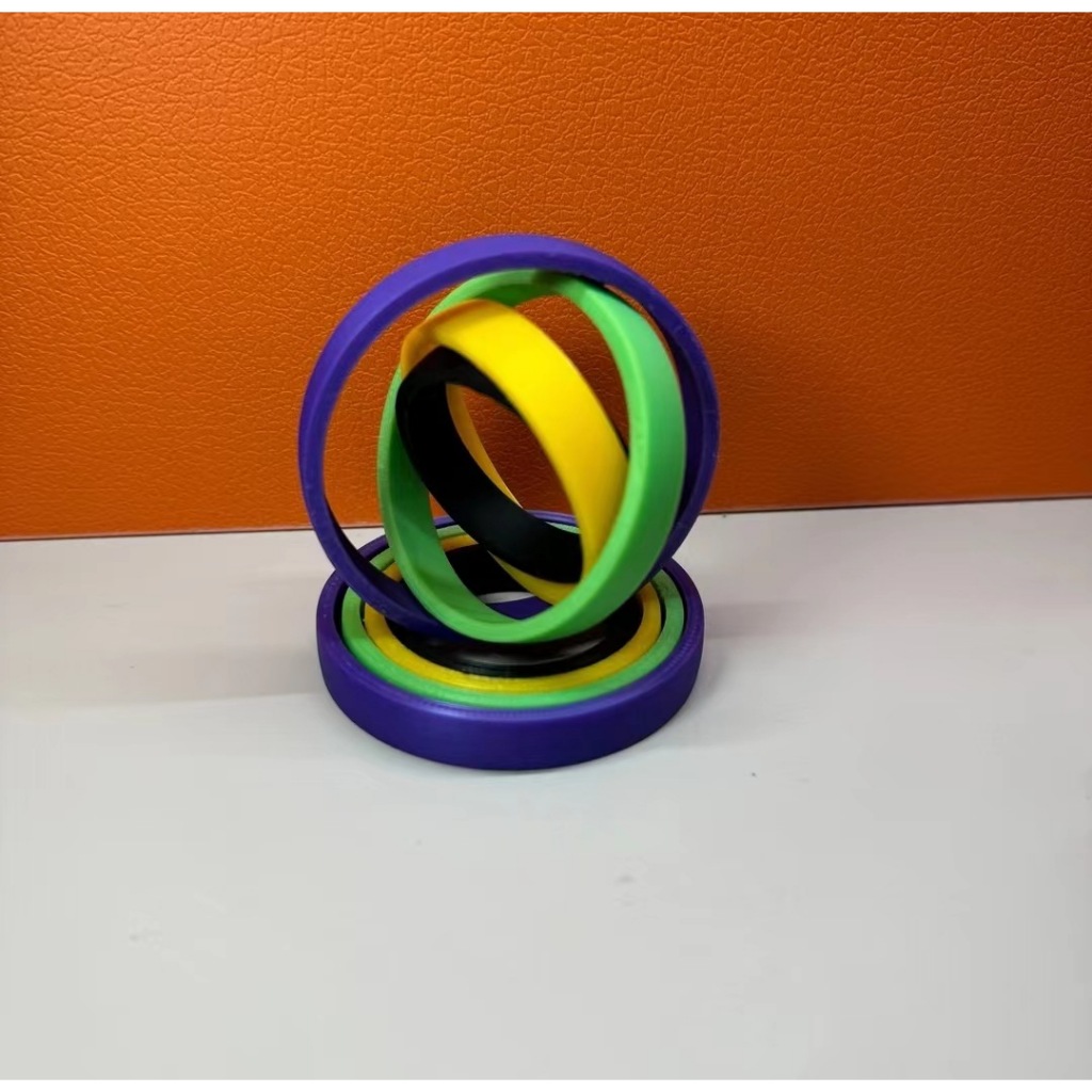 Đồ chơi con quay Spinner Vòng tròn quay màu sắc Hapi Toys - Đồ chơi con Quay Cà Rốt in 3D sáng tạo