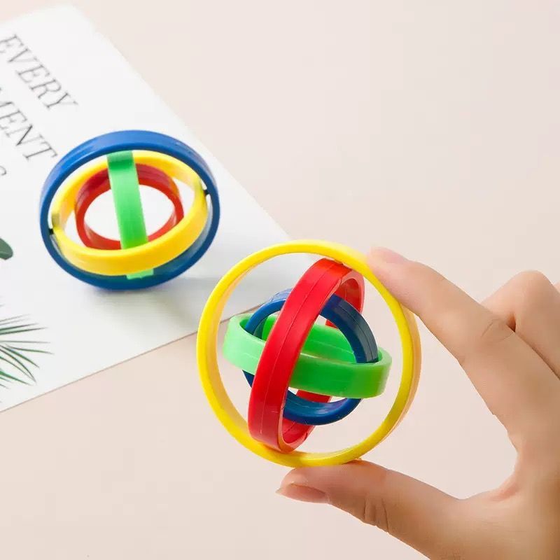 Đồ chơi con quay Spinner Vòng tròn quay màu sắc Hapi Toys - Đồ chơi con Quay Cà Rốt in 3D sáng tạo
