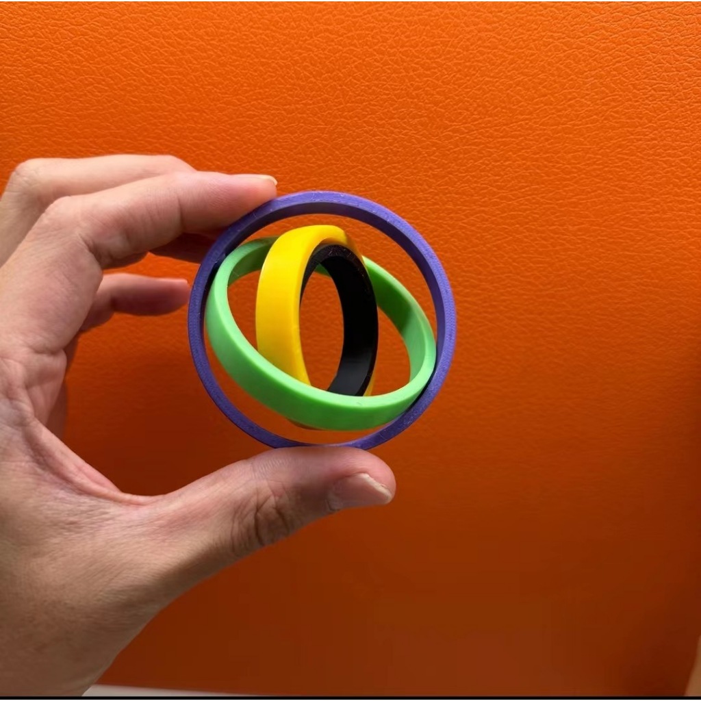 Đồ chơi con quay Spinner Vòng tròn quay màu sắc Hapi Toys - Đồ chơi con Quay Cà Rốt in 3D sáng tạo