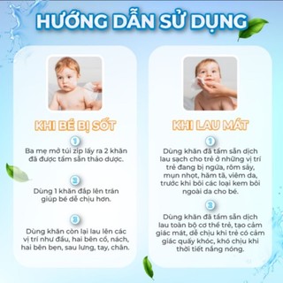 Khăn Lau Hạ Sốt Trẻ Em