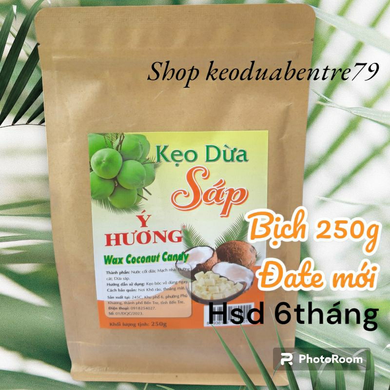 Kẹo dừa sáp Ý Hương ( túi giấy dầu 250g )