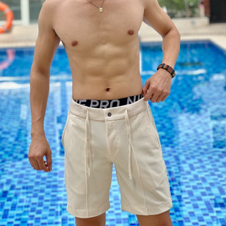 Quần đùi short TM và BUR vải PIQUE chính phẩm dày dặn có thun co dãn form ngang gối ống slimfit