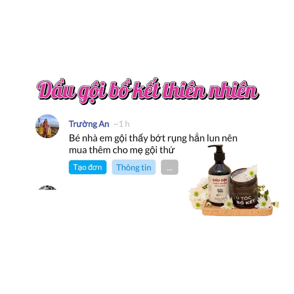 Dầu Gội Bồ Kết Thiên Nhiên by L.K.H Cosmetics