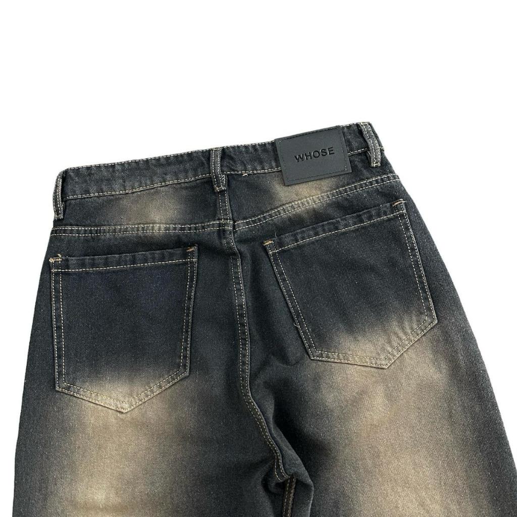 GOLDEN BAGGY JEANS - Quần jeans wash ống rộng