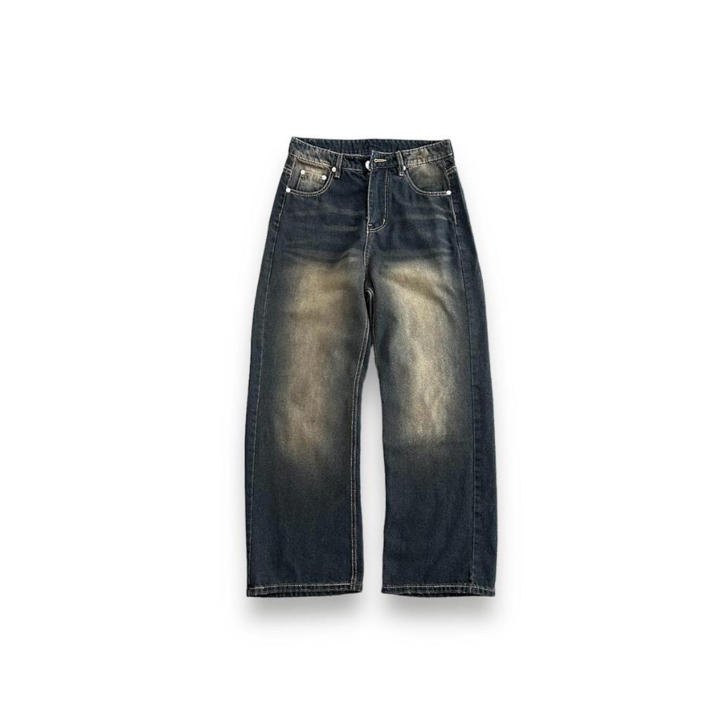 GOLDEN BAGGY JEANS - Quần jeans wash ống rộng