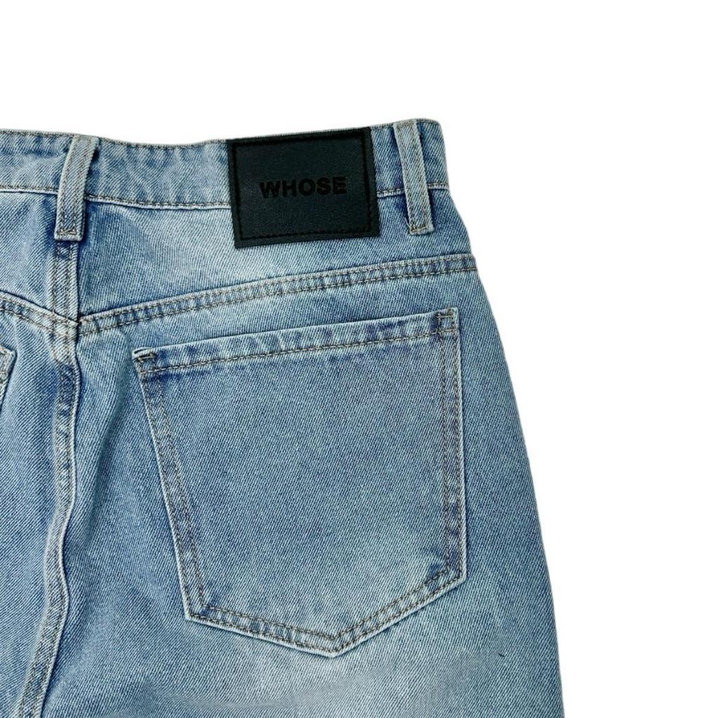 SKY BLUE V3 - Quần jeans wash ống rộng