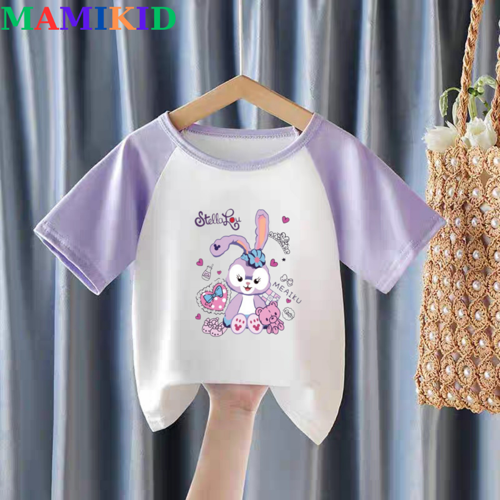 Áo Phông Cho Bé, Áo Thun Bé Gái Hình In cute, chất cotton 4 chiều mềm đẹp,,Mamikid