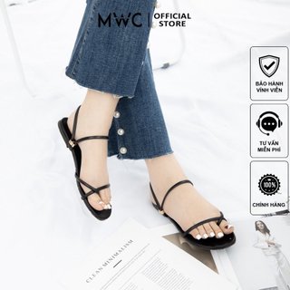 Giày MWC 2728 - Giày Sandal Đế Bệt, Giày Sandal Quai Mảnh Xỏ Ngón Đế Bệt Thời Trang