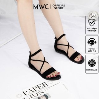 Giày mwc 2509 - giày sandal đế bệt quai ngang trẻ trung năng động