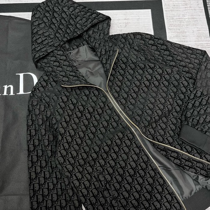 Áo Khoác Dù Di.or Nam 2 Lớp Chống Nước Tốt Hoạ Tiết Thời Trang Cao Cấp