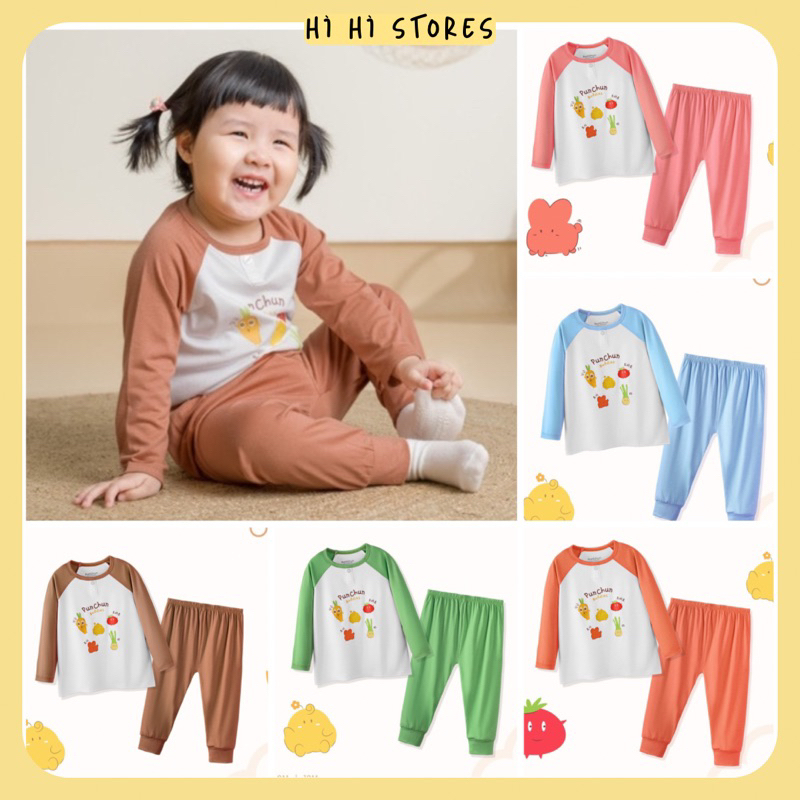 [ PUNCHUN BUDDIES ] Bộ dài tay cổ tròn AW23