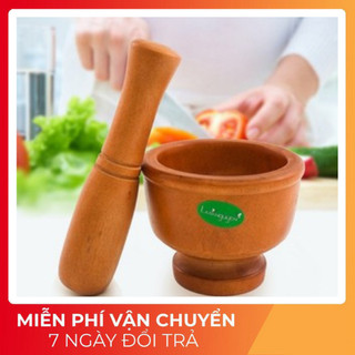 chày cối gỗ