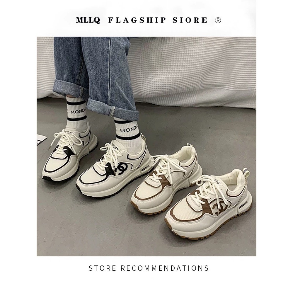 Giày thể thao buộc dây, giày sneaker đế cao 3cm - TinTinStore