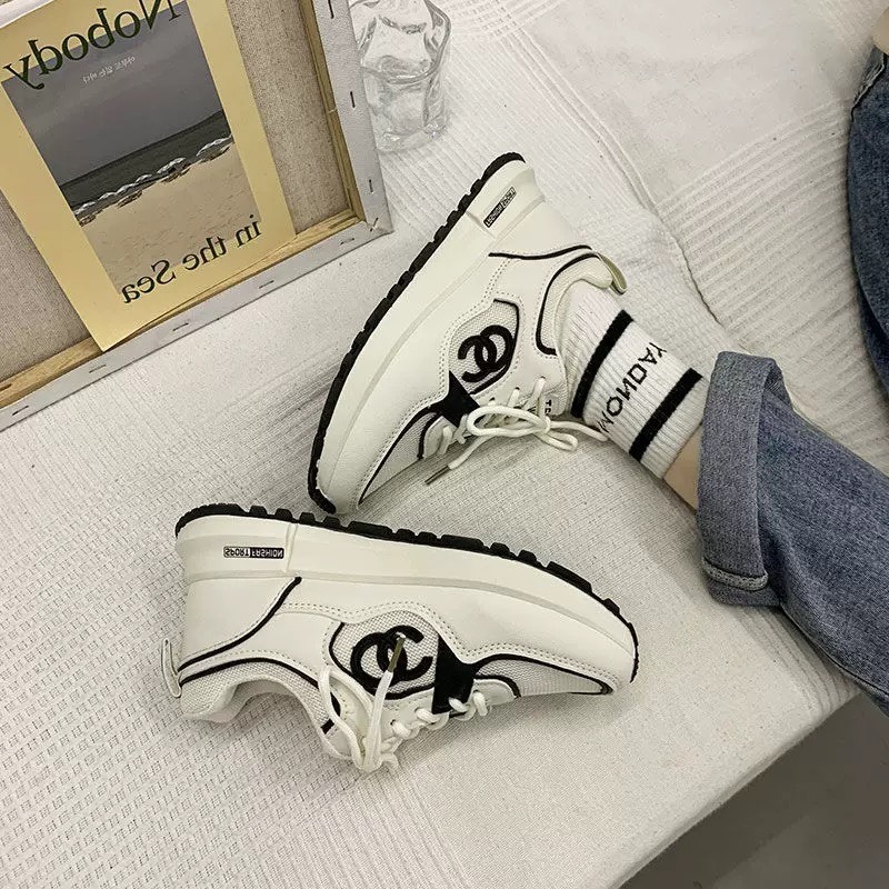 Giày thể thao buộc dây, giày sneaker đế cao 3cm - TinTinStore