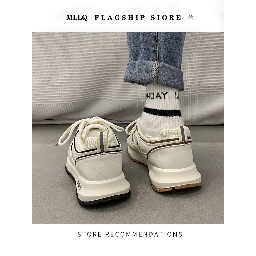 Giày thể thao buộc dây, giày sneaker đế cao 3cm - TinTinStore