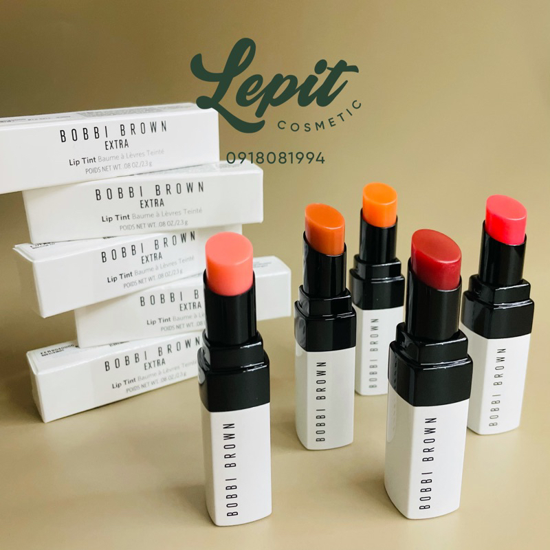 Son dưỡng có màu Bobbi Brown Extra Lip Tint màu Bare Raspberry, Bare Punch, Bare Melon, Bare Pink