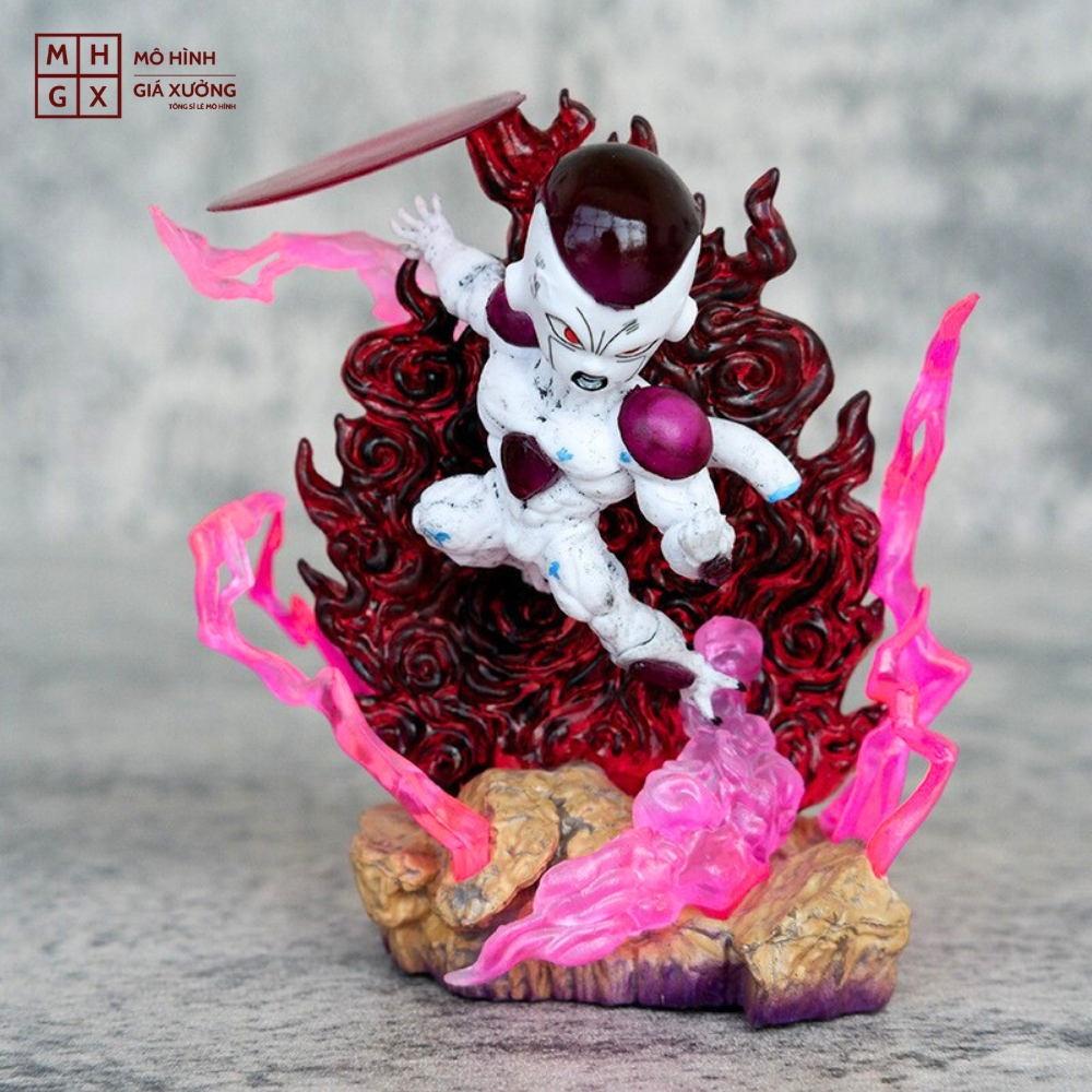 Mô hình DragonBall Frieza chibi G5 - Cao 9cm - rộng 6cm - nặng 100gram - Dragon Ball - Có Hộp màu