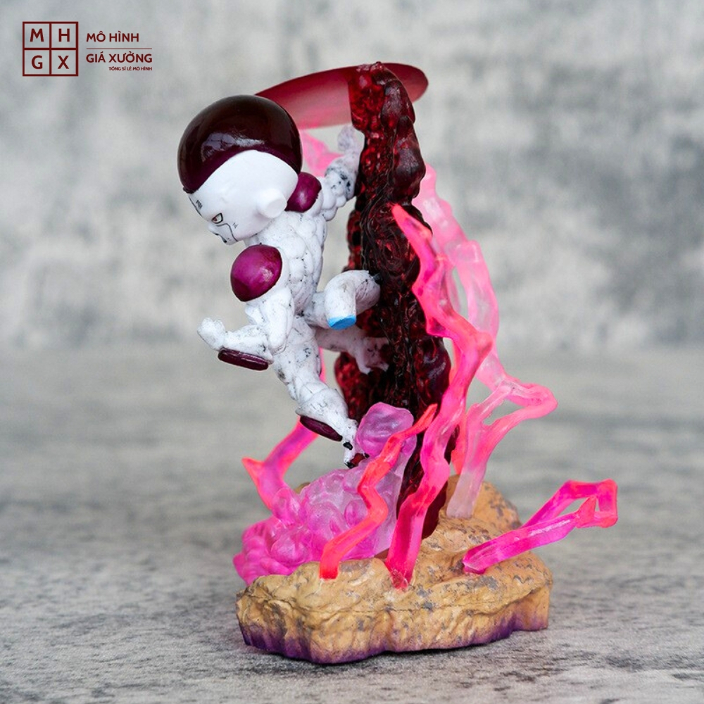 Mô hình DragonBall Frieza chibi G5 - Cao 9cm - rộng 6cm - nặng 100gram - Dragon Ball - Có Hộp màu