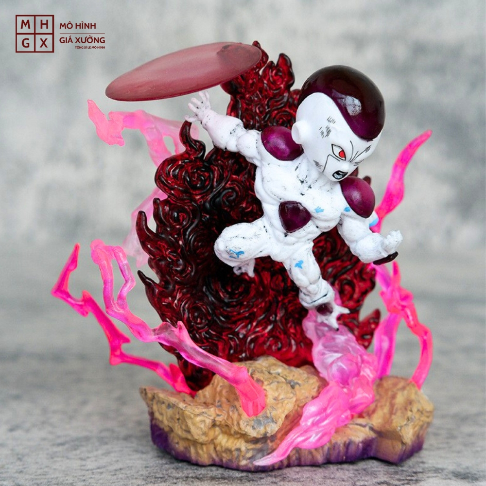 Mô hình DragonBall Frieza chibi G5 - Cao 9cm - rộng 6cm - nặng 100gram - Dragon Ball - Có Hộp màu