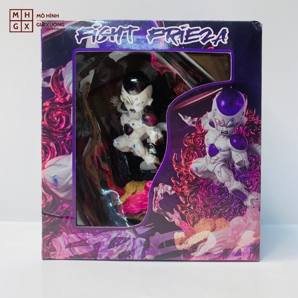 Mô hình DragonBall Frieza chibi G5 - Cao 9cm - rộng 6cm - nặng 100gram - Dragon Ball - Có Hộp màu