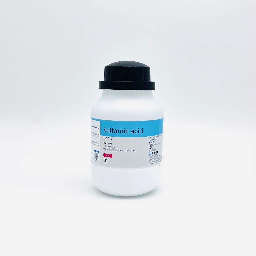 Hóa chất Sulfamic Acid (AR, Chai 100G hoặc 500G, Xilong, Cas 5329-14-6)