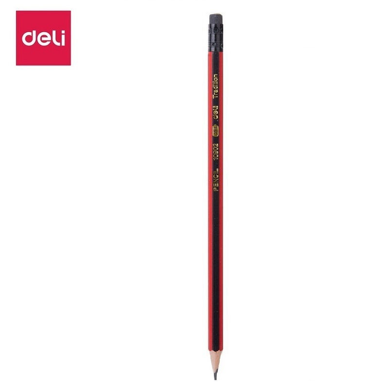 Bút chì HB / 2B Deli 37014 / 10902 / Bút chì gỗ học sinh chắc mịn Deli E37014 / E10902
