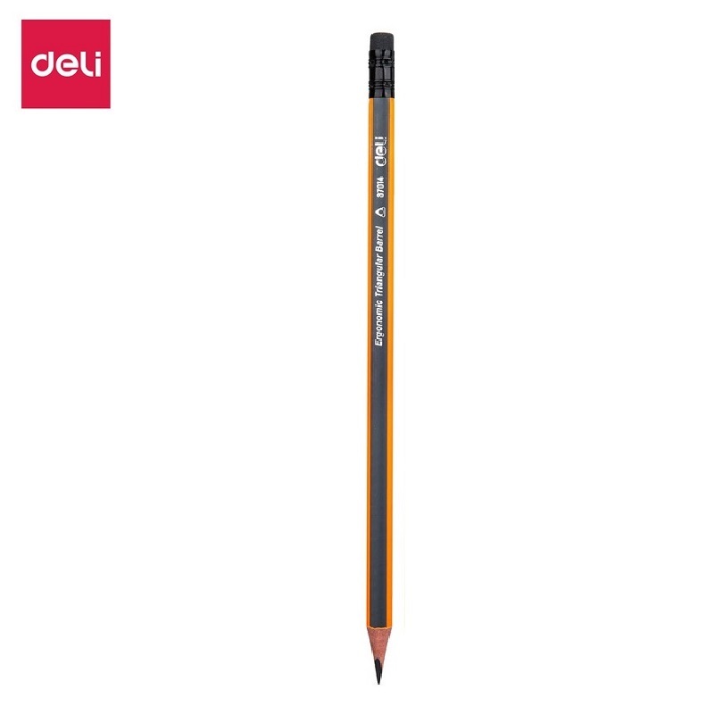 Bút chì HB / 2B Deli 37014 / 10902 / Bút chì gỗ học sinh chắc mịn Deli E37014 / E10902
