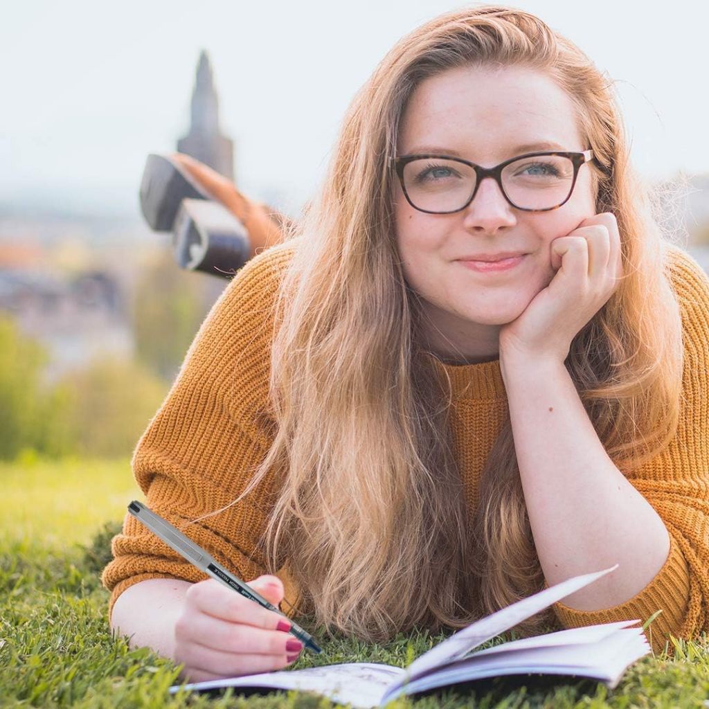 Bút bi lăn kim Uniball Vision, bút đen Uniball Vision Needle Rollerball Pens, Black Pens Fine Point Pens with 0.7mm