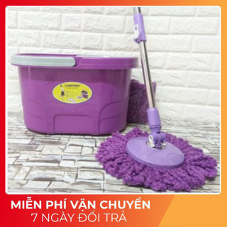CHẬU + CÂY LAU NHÀ XOAY 360 ĐỘ