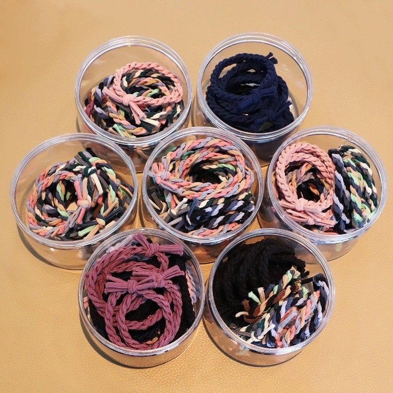 Dây Buộc Tóc Cao Su Co Giãn Phong Cách Hàn Quốc Đơn Giản Dành Cho Nữ