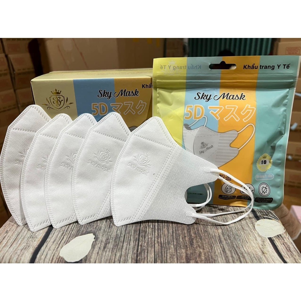Khẩu trang y tế 5D SKY MASK chính hãng, thùng 100 chiếc