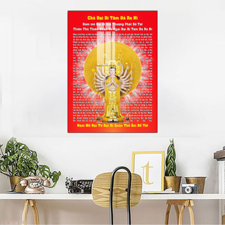 Tranh Laminate Tráng Gương - Tranh Treo Tường Chú Đại Bi