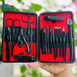 Bộ bấm móng tay 14-18 - 23 món cho nam nữ, kềm cắt móng, kìm làm móng đa năng - t086