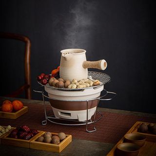 Ấm trà bằng sứ Bộ trà Trung Quốc Ấm đun nước