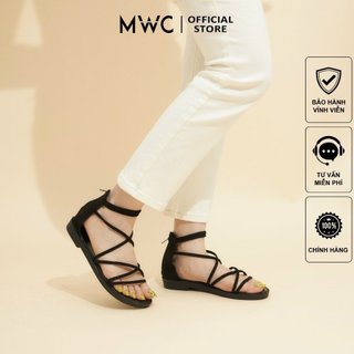 Giày MWC 2905 - Giày Sandal Chiến Binh Quai Chéo Đế Bệt Thời Trang