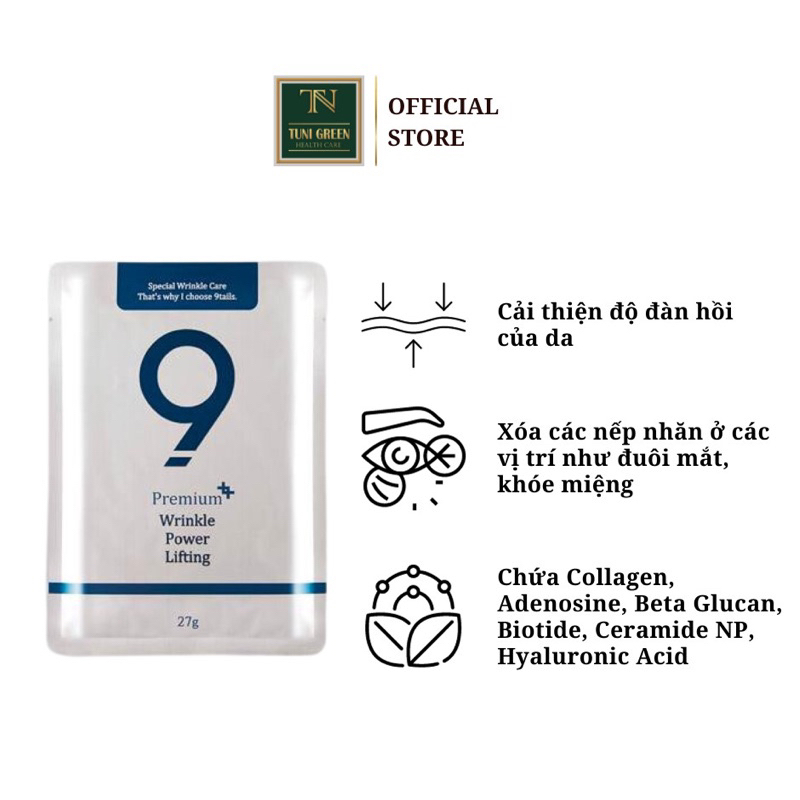 MẶT NẠ NÂNG CƠ CHỐNG NHĂN CAO CẤP PREMIUM WRINKLE POWER LIFTING 9TAILS