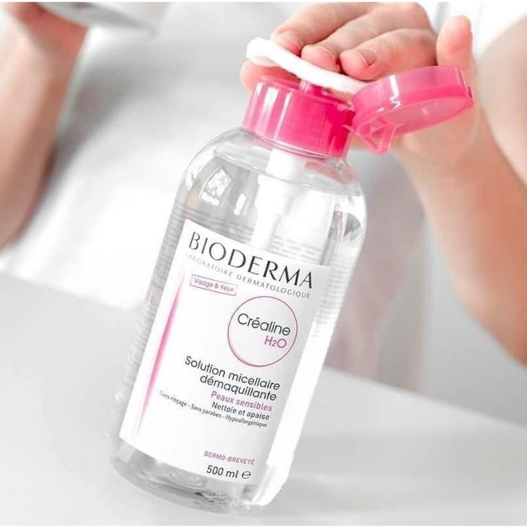 Nước Tẩy Trang Bioderma Nắp Nhấn Cho Da Dầu Mụn Sebium, Da Nhạy Cảm 500ml