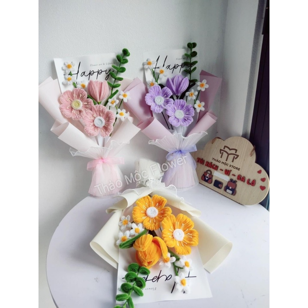 Loại 1 dây kẽm nhung bó 20 sợi - dùng làm hoa và các đồ handmade