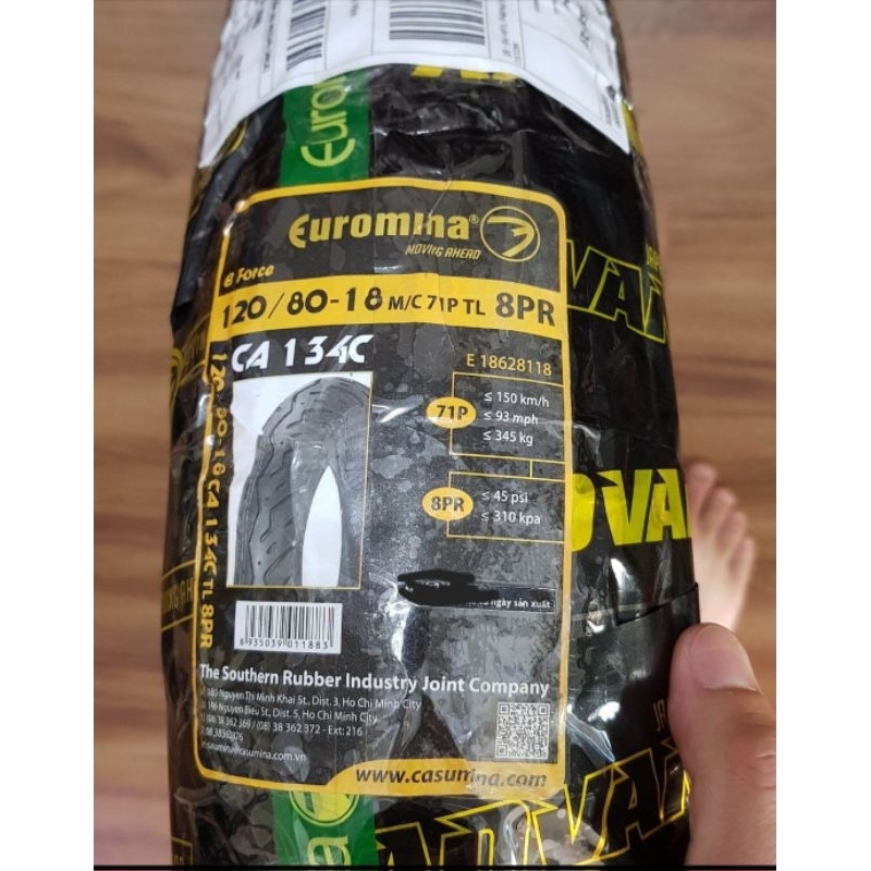 lốp 120/80-18 (8 bố) xe moto phân khối lớn.