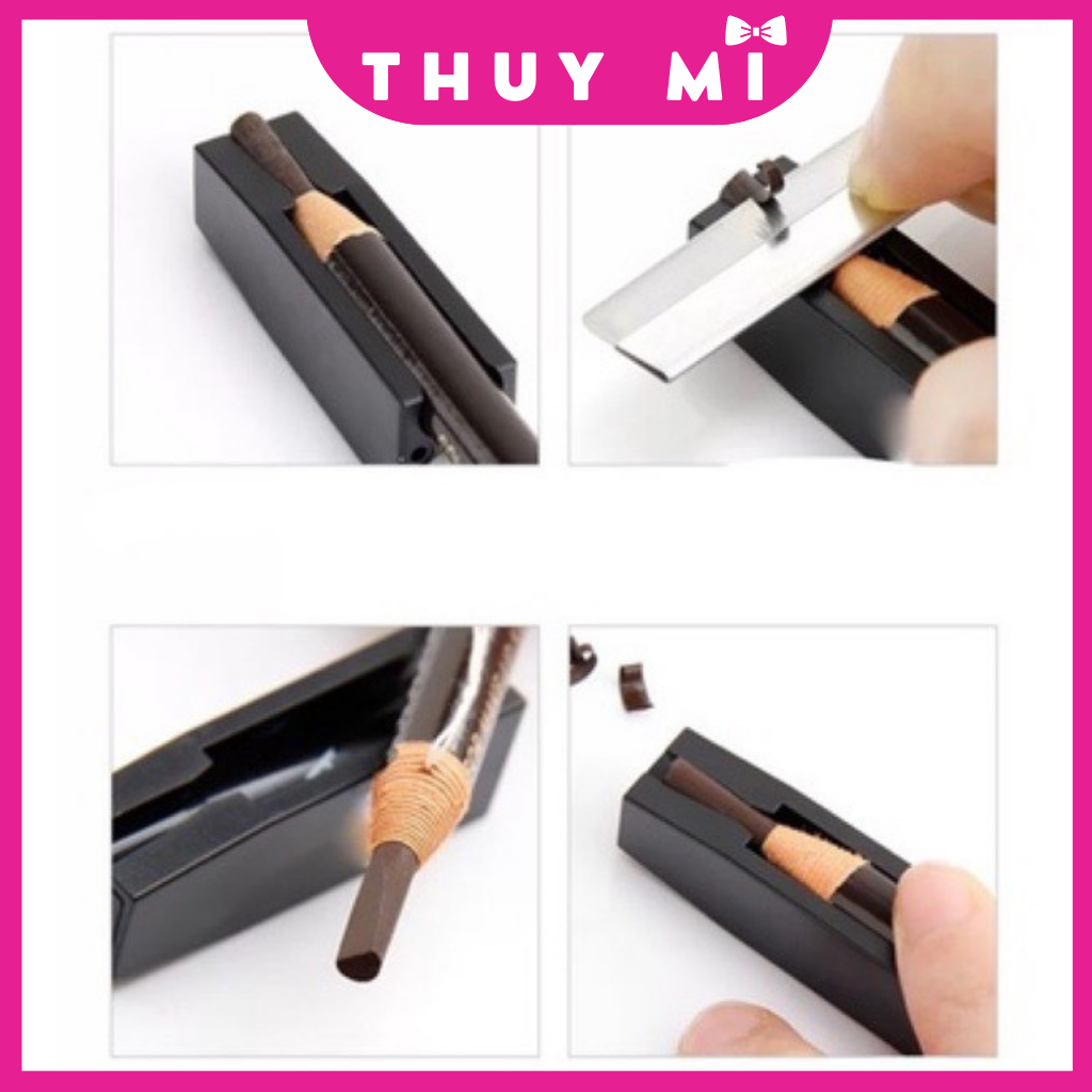 Khuôn gọt chì kẻ chân mày thường 2in1 siêu mảnh